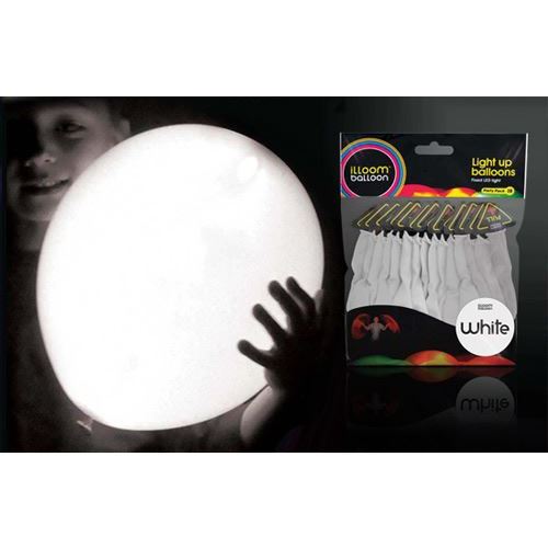Illooms ballons Led 23 cm latex blanc 15 pièces