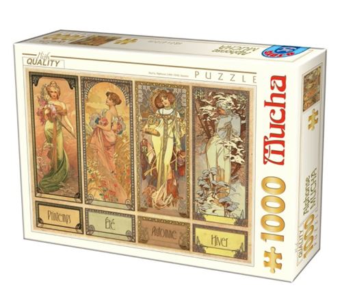 Puzzle Mucha Les saisons 1000 pieces