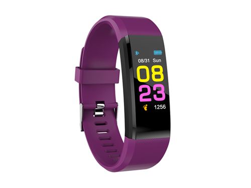 Bracelet connecté sport - Edition Fitness Color - Violet