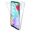 Coque pour Samsung A52 4G / A52 5G / A52s 5G - Silicone Intégrale Transparent 2 Parties Avant Arrière Emboitable Phonillico®