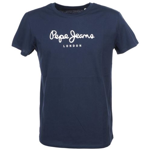 Tee shirt manches courtes Pepe jeans Art navy mc junior Bleu taille : 8ans réf : 51507