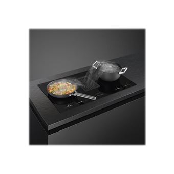 Smeg Universal HOBD682D1 - Table de cuisson à induction - 4 plaques de cuisson - Niche - largeur : 80.2 cm - profondeur : 49.2 cm - noir - avec bord droit, - lueur rouge avec échappement courant descendant (extraction)