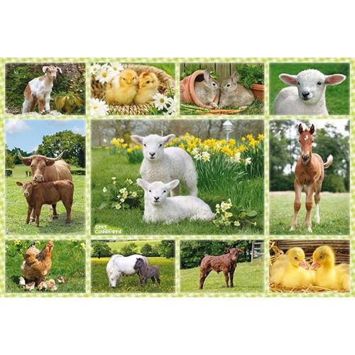 Puzzle Schmidt - Bébés animaux domestiques, 100 pièces