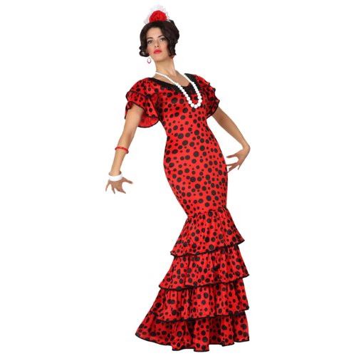Atosa - 15587 - Costume - Déguisement De Danseuse De Flamenco - Adulte - Taille 1