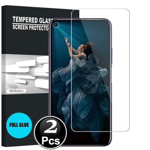 Honor 20 /Honor 20 Pro Vitre protection d'ecran en verre trempé incassable lot de [X2] Glass