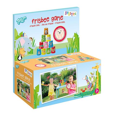 Totum jeu pour enfants frisbee animaux junior 22 cm 11-pièce