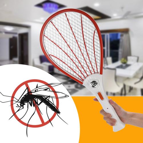 Rechargeable LED électrique Fly Mosquito Swatter Bug Zapper Racket tueur d'insectes