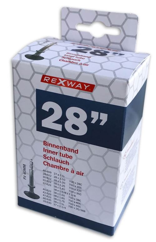 Rexway chambre à air 28 pouces (28/47-609/635) FV 40 mm noir