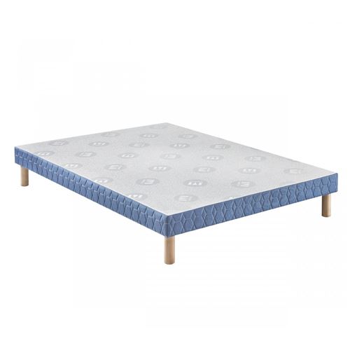 Sommier tapissier Merinos confort ferme pieds 140x200