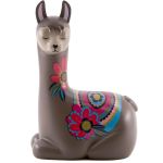 LLAMA FIGURINE LAMA ARGENT