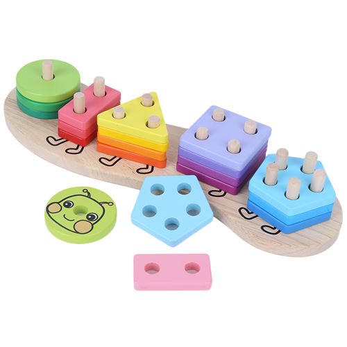 Jouets de Puzzle en Bois Éducatif Forme Géométrique pour enfants