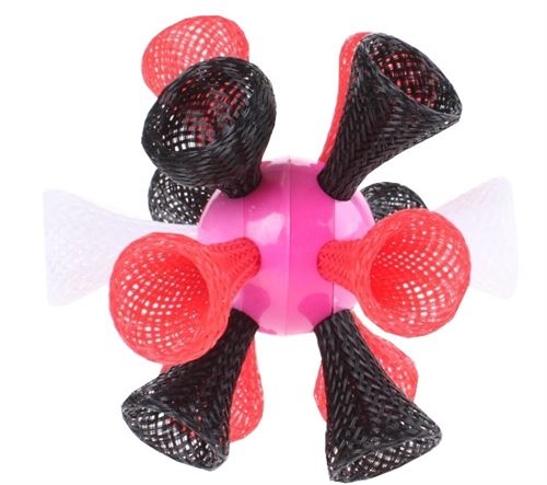 Tender Toys balle rebondissante à renverser rose 10 cm