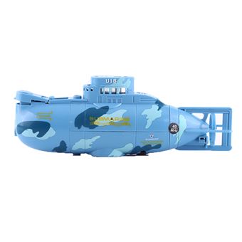 Sous-marin télécommandé bleu
