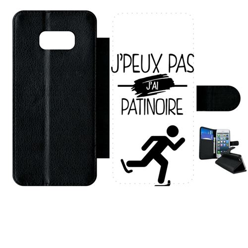 Etui à rabat samsung galaxy s8+ plus j peux pas j ai patinoire 1