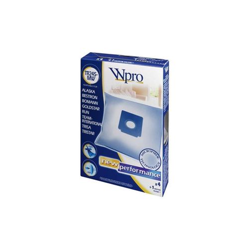 Wpro Tr245-mw Sac Aspirateur Trisa / 4 Sacs + 1 Fm