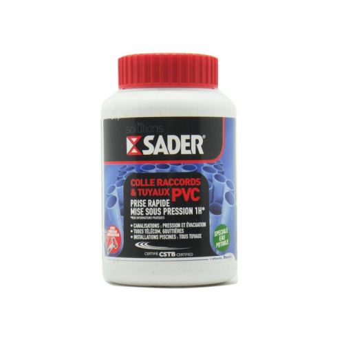 Sader Flacon Colle Tuyaux Pvc Avec Pinceau - 250 Ml - Image 3