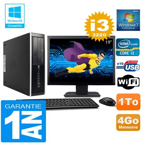 Acheter Pc hp compaq 8300 sff core i3-3220 ram 4go disque 1 to wifi w7 ecran 19' État correct - 209,00 € Pc hp compaq 8300 sff core i3-3220 ram 4go disque 1 to wifi w7 ecran 19' État correct - Hewlett-Packard reconditionné disponible sur Fnac