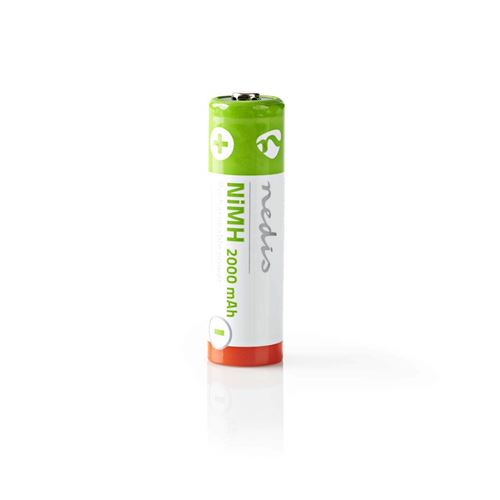 Nedis BANM20HR64B Pile Rechargeable Ni-MH AA 1.2 V 2 000 mAh 4 pièces Blister
