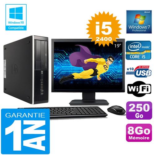 Acheter Pc hp compaq 8300 sff core i5-2400 ram 8go disque 250 go wifi w7 ecran 19' État correct - 209,00 € Pc hp compaq 8300 sff core i5-2400 ram 8go disque 250 go wifi w7 ecran 19' État correct - reconditionné disponible sur Fnac