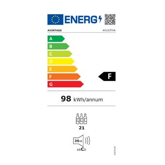 Cave de service 21 Btls Froid Froid brassé AVINTAGE 29,5cm, 4894200