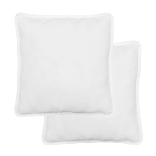 vidaXL Kussen wit 80x80 cm 2 st