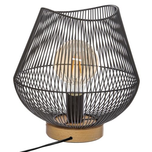 Lampe à Poser Design en Métal Jena 28cm Noir