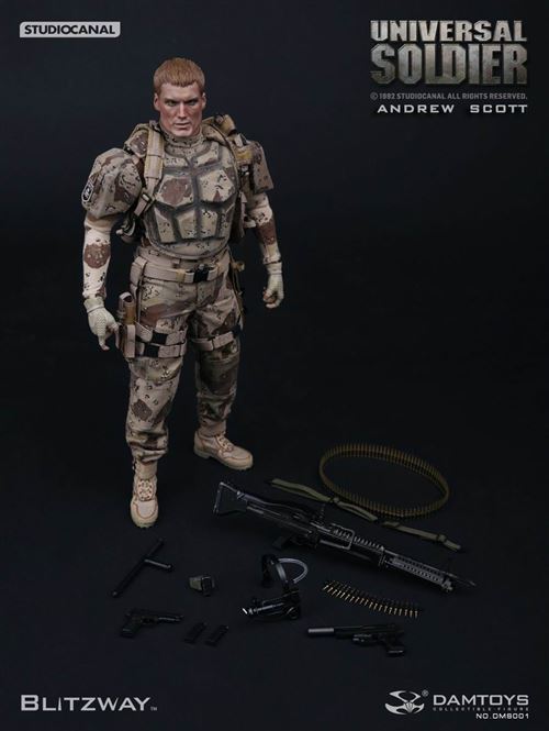 Figurine Blitzway & Dam Toys - Universal Soldier - Andrew Scott 1/6 Scale
