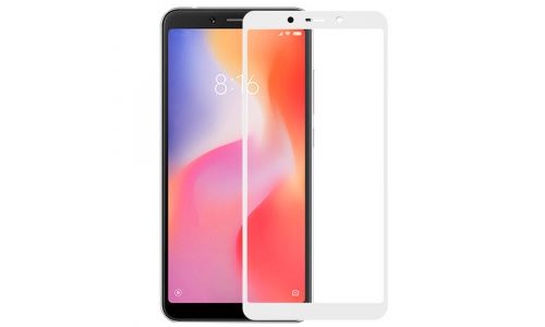 Verre protecteur écran 3D intégral Redmi 6/6A blanc