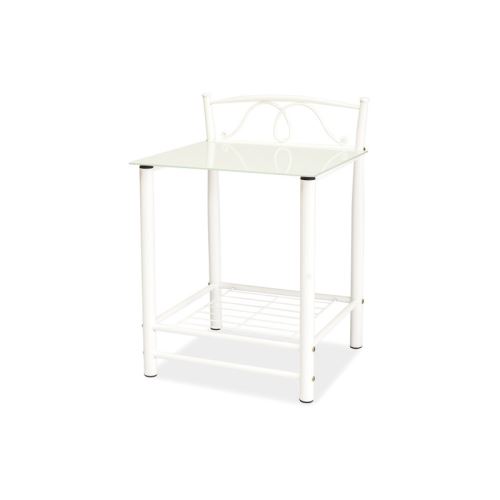 Table de chevet - ET920 - 49 x 46 x 65 cm - Blanc