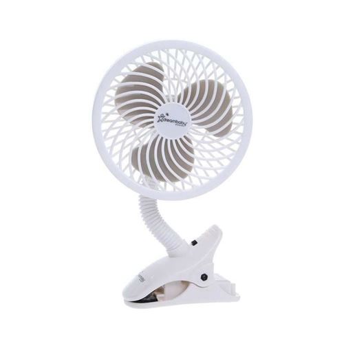 dreambaby ventilateur de poussette a clipser strollerbuddy deluxe ezy-fit - blanc