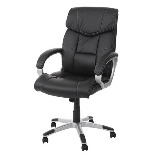 Générique Noir Fauteuil/Siège De Bureau M61, Classique, Similicuir, - Image 1