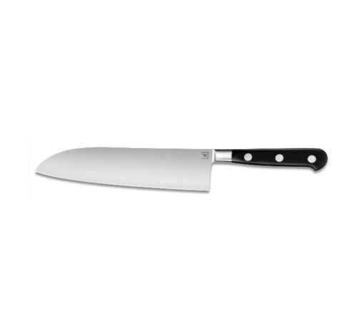 couteau santoku lame inox 18cm noir - 10120050