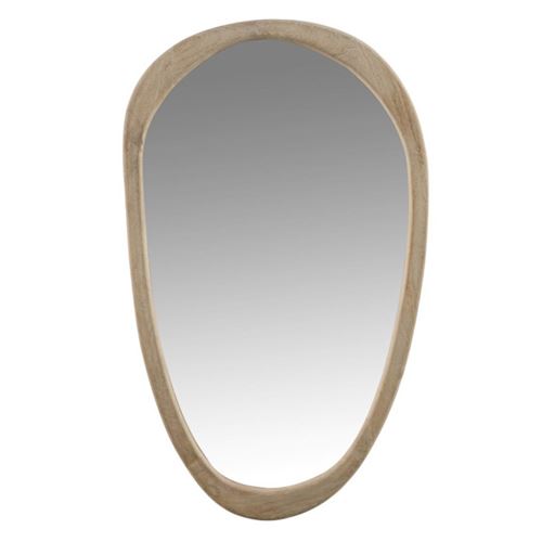 GENERIQUE - Miroir Mural - Bois - 83cm - Naturel - Image 3