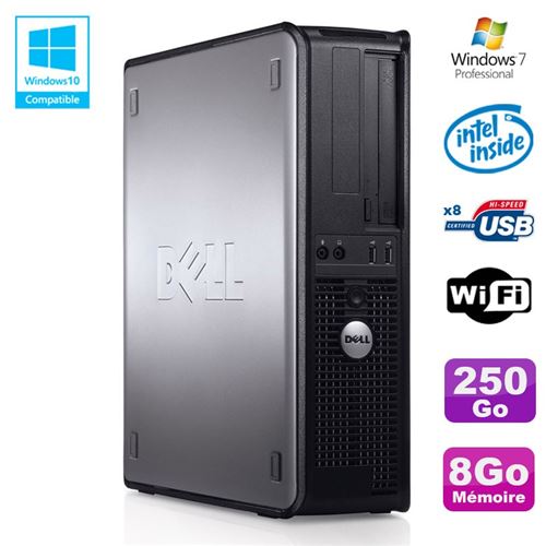 Acheter Pc dell optiplex 780 dt intel e7500 2.93ghz 8go disque 250go wifi win 7 pro État correct - 119,00 € Pc dell optiplex 780 dt intel e7500 2.93ghz 8go disque 250go wifi win 7 pro État correct - reconditionné disponible sur Fnac
