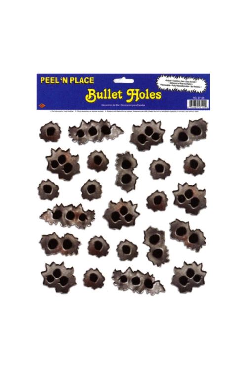 Set De 24 Impacts De Balles Decors Replacable