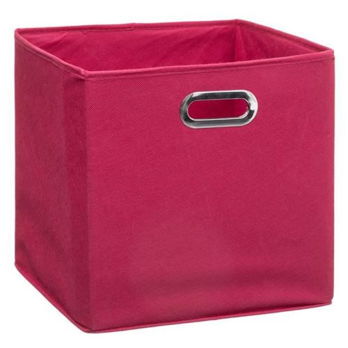 Boîte de Rangement Pliable Premium 31x31cm Framboise