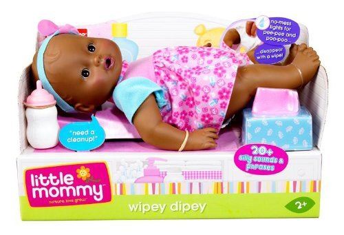Little Mommy Wipey Dipey African-American Doll