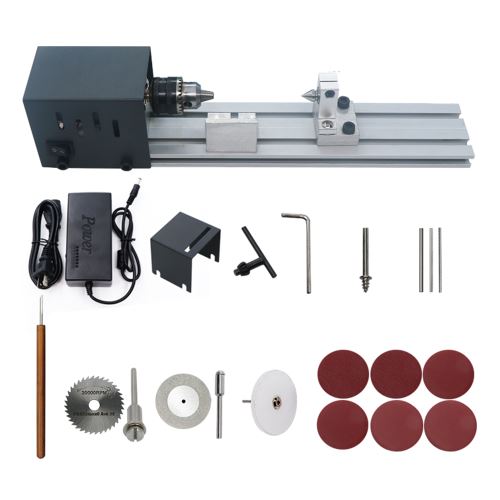 KKmoon Mini Tour Machine à Polir Machine à Bois Artisanat Bricolage Rotary Tool Set Version standard