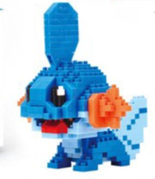 Micro-blocs de diamants blocs de petites particules Pokémon Poisson sauteur d'eau Assemblage de jouets