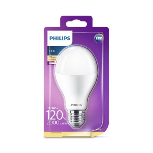 Ampoule LED E27 18,5W/120W - 2000lm - 2700K - Blanc chaud