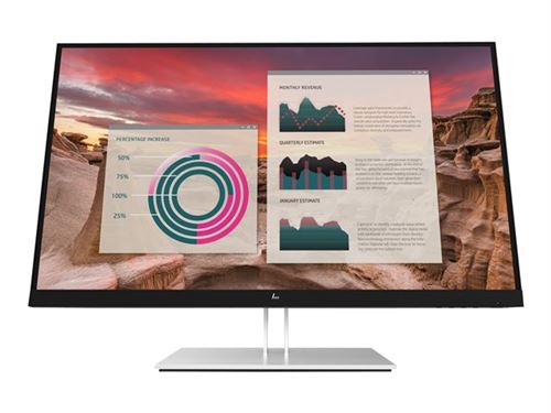 HP E27u G4 - E-Series - LED-monitor - 27 - 2560 x 1440 QHD @ 60 Hz - IPS - 250 cd/m² - 1000:1 - 5 ms - HDMI, DisplayPort, USB-C - glinsterend zwart
