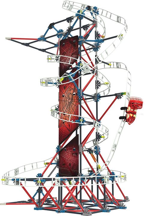 K'Nex 34376 - Thrill Rides - Web Weaver Roller Coaster - 430 Pièces - Jeu de Construction