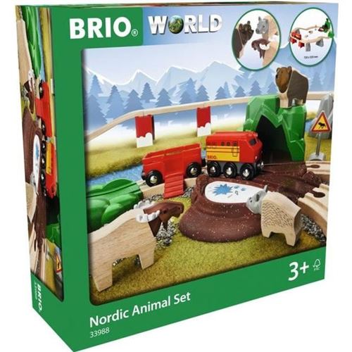 Brio World Grand Circuit Exploration - Coffret complet 27 pieces Circuit de train en bois