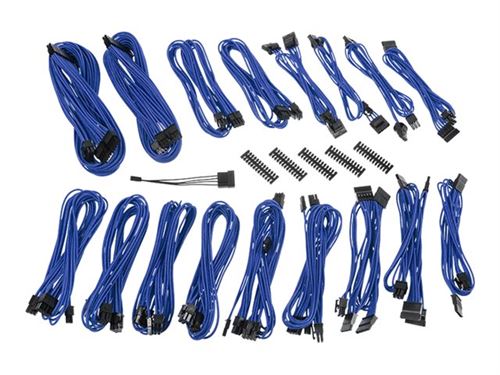 BitFenix Alchemy 2.0 SSC-Series - Câblage d'alimentation - moulé, bloqué - bleu