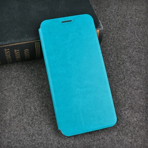 Huawei Honor View 10 Housse Etui Cuir PU Texture Peau Bleu ALS53317