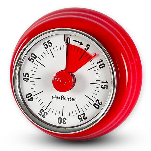 Minuteur Acier Inoxydable - Aimanté - Design rétro