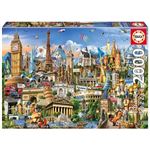 EDUCA Puzzle 2000 Symboles DEurope