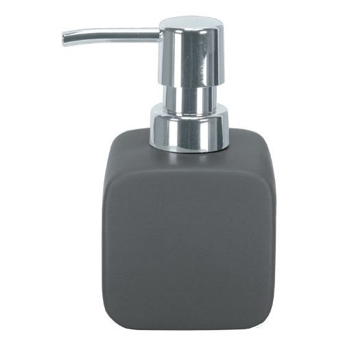 Kleine Wolke 5066901854 Cubic Distributeur de Savon en Céramique Anthracite 73 x 127 mm