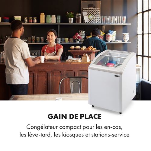 Klarstein Pro Eispalast Congelateur Coffre Vitre 100 Litres 7