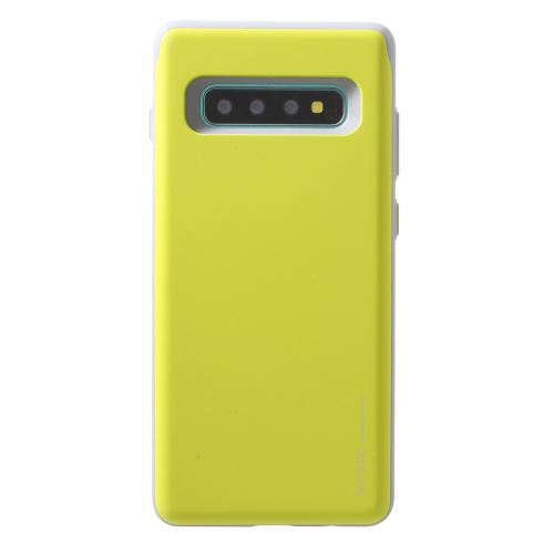 Coque en TPU porte-cartes coulissant série sky vert pour votre Samsung Galaxy S10